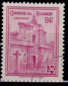 Ecuador, 1947, Jesuit Church in Quito, 30c, used