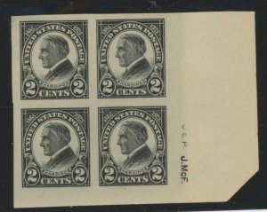 United States #611 Unused Multiple