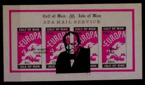 Isle of Man-Calf  MNH s/s Churchill/Europa