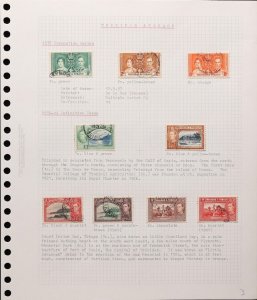 TRINIDAD AND TOBAGO 1937-51 KGVI Used Collection. SG cat £153.