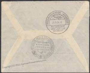 Paraguay 1934 Graf Zeppelin 8.SAF South America Flight Germany Cover 106928