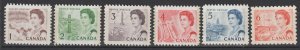 Canada Scott# 454p-65p 1967 VF MNH