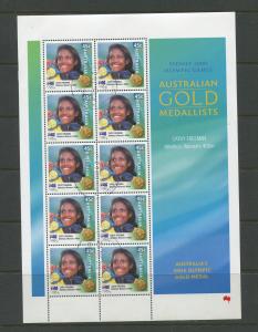 AUSTRALIA # Sydney 2000 CTO Page of 10 X 45c Stamps