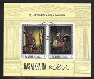 Ras Al Khaima 1968 Souvenir Sheet (12453)