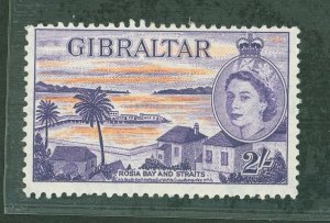 Gibraltar #142v Unused Single