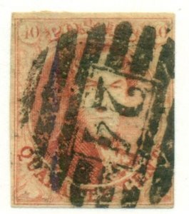 BELGIUM #12, used, Scott $150.00