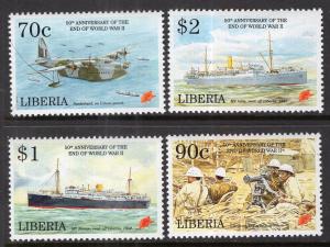 Liberia 1175-1178 Anniversary WWII MNH VF