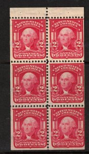 USA #319g Mint Fine - Very Fine Never Hinged Booklet Pane Variety