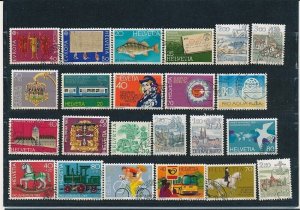 D397381 Switzerland Nice selection of VFU Used stamps