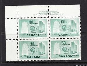 Canada Scott 334 UL Pl #1 MNH - Textile Industry