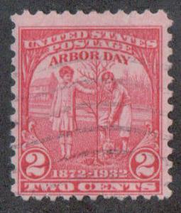 US ~ 1932 ~ # 717 ~ Cplt Set 1 ~ Used ~ Arbor Day ~ cv .20 