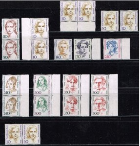 Germany 1988,Sc.#9N517 and more MNH Famous Women