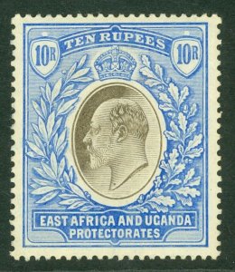 SG 31 East Africa & Uganda 1904-07. 10r grey & ultramarine. A fine fresh...