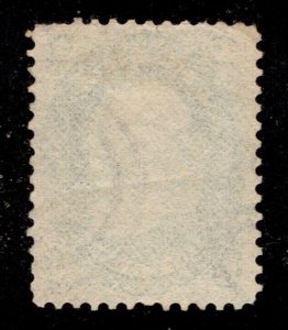 10719 OAS-CNY SCOTT 63 –1861 1¢ Benjamin Franklin blue USED PERF FAULT XF-S $65