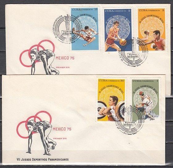 Caribbean Area, Scott cat. 1997-2001. Pan American Games on 2 First day covers