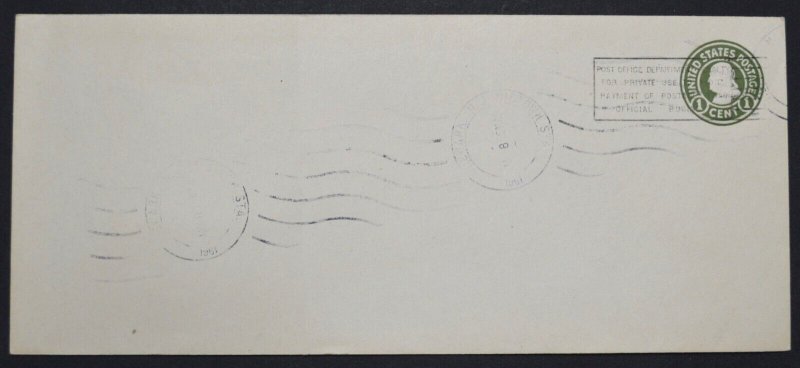 1917 US Sc. #U420 die 1 official mail stamped envelope, with Newark, NJ postmark