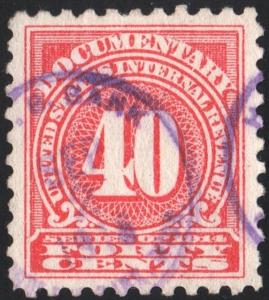 R203 40¢ Documentary Stamp (1914) Used