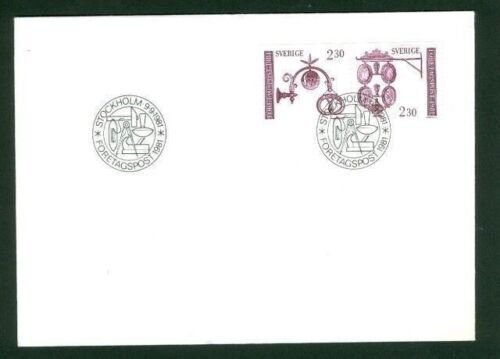 Sweden. FDC 1981  Enterprise Mail  Crafts And Tradesmen Signs.  Engraver M Morck 