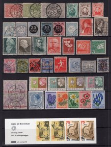 Netherlands Older 98 Stamps + 4 Mini-sheets With Better Mint-MNH-Used ECV$190