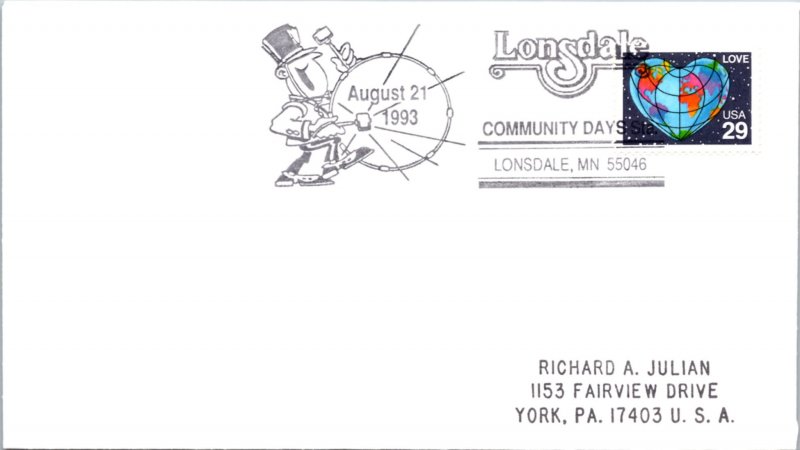 United States, Slogan Cancel, Minnesota