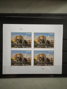 USA US Palaces of the Fine Arts & Smoky Mountain Sheet of 4 in MNH VF Free FedEx