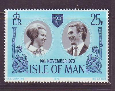 Isle of Man Sc 35 1973 Princess Anne Wedding stamp mint NH