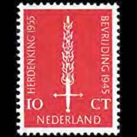 NETHERLANDS 1956 - Scott# 367 Liberation-Sword Set of 1 NH