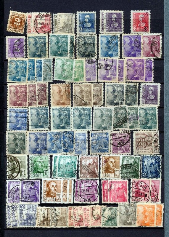 SPAIN Early/Mid Used Collection (Aprx 400 Items) (Igm 1219
