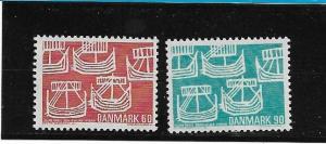 Denmark  Scott#  454-5  MNH