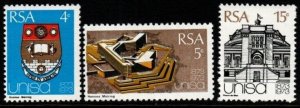 SOUTH AFRICA SG329/31 1973 CENTENARY OF UNIVERSITY OF SOUTH AFRICA MNH