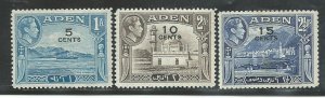 Aden 36-38   MNHVF   1951  PD