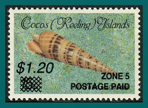 Cocos 1991 Surcharge $1.20, MNH #233,SG239