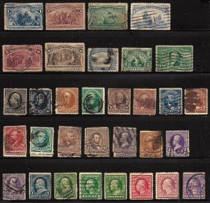 United States 38ea 1890 to 1910 High CV $$$