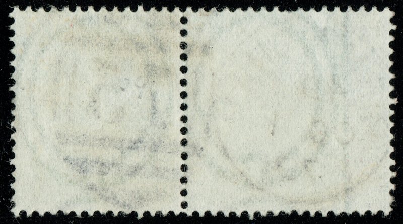 [mag264] GB SG#153 used pair 4d Pl16 October 1st 1879 BIRMINGHAM cv:£600/$750