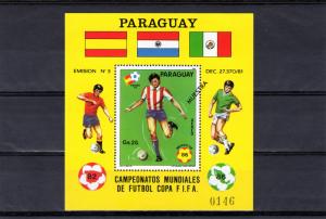 Paraguay 1984 Mi.Block 398 ovpt.Muestra World Cup Football