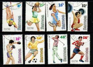 SAMOA SG639/46 1983 SOUTH PACIFIC GAMES  USED