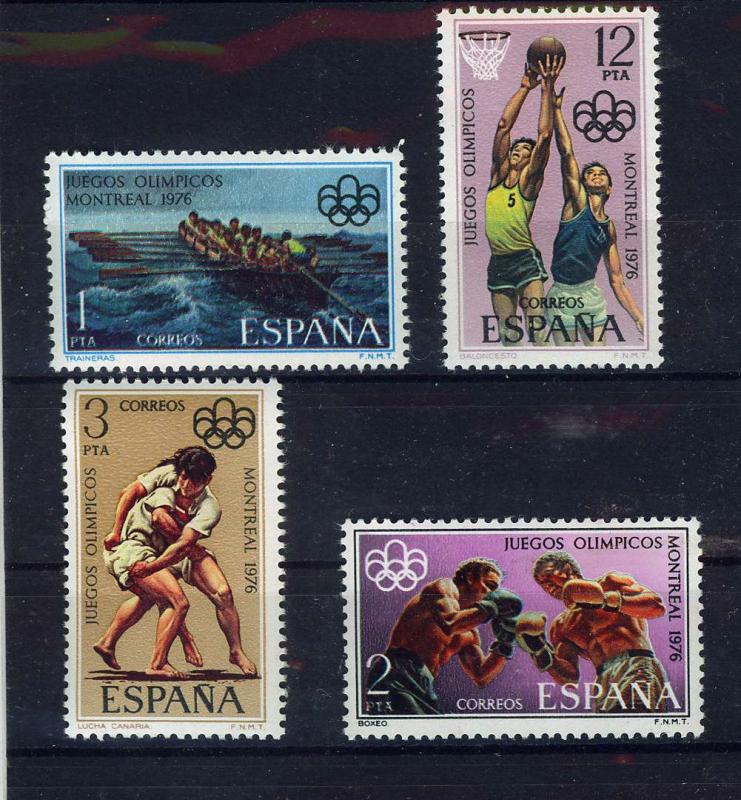 SPAIN ESPAÑA 1976 MNH SC.1965/1968 Olympic Games Montreal