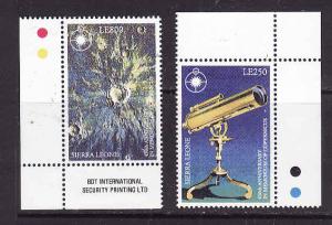 Sierra Leone-Sc#1676-7-unused NH set-Space-Copernicus-1993-