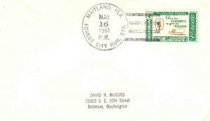 United States Florida Forest City Rur. Sta. Maitland 1961 4-bar  1961-1983  P...