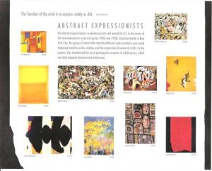 US 4444 (mnh full sheet) abstract expressionists