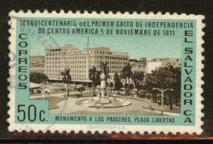 El Salvador Scott 727 Used 1961 stamp
