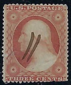 US Scott #25 Type I used VF with perf tear lower right