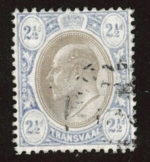 Transvaal Scott 271 used 1904 KEVII multiple CA wmks