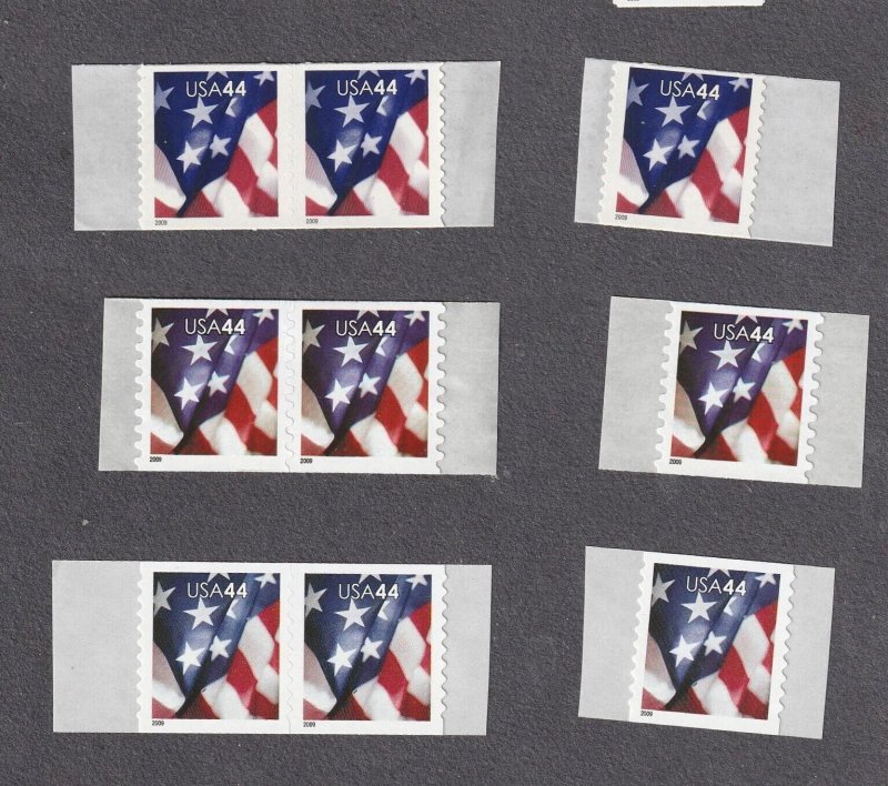 Pair 44c Flag AVR US 4394 MNH F-VF