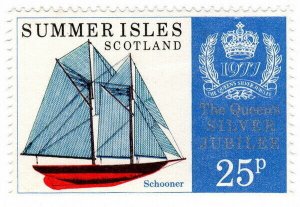 (I.B) Cinderella : Summer Isles - Boats 25p (Schooner) 