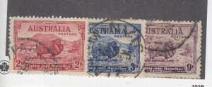 AUSTRALIA # 147-149 VF-CATTLE CAT VALUE $78.50 US