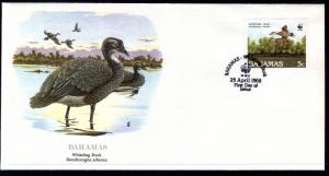 Bahamas 645 Bird Fleetwood U/A FDC