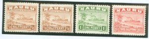 Nauru #17a-19a Unused Single