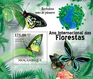 Mozambique 2011 MNH - Bird Wings Butterflies. YT 369, Mi 4276 / Bl.403, Sc 2199