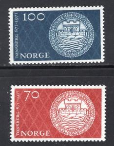 Norway  #568-569  1971   MNH  Tonsberg